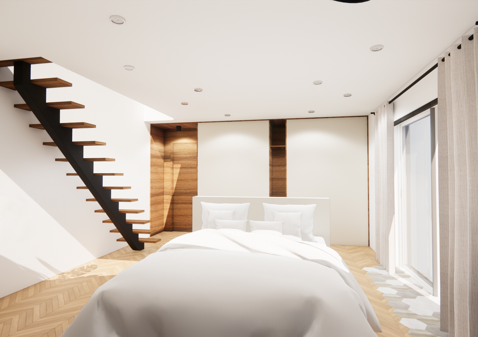 Rangement tiroir et niches décoratives meuble vasque sur mesure Fleurey sur Ouche