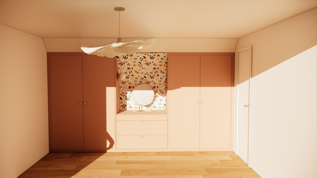 photoréalisme dressing menuiserie sur mesure