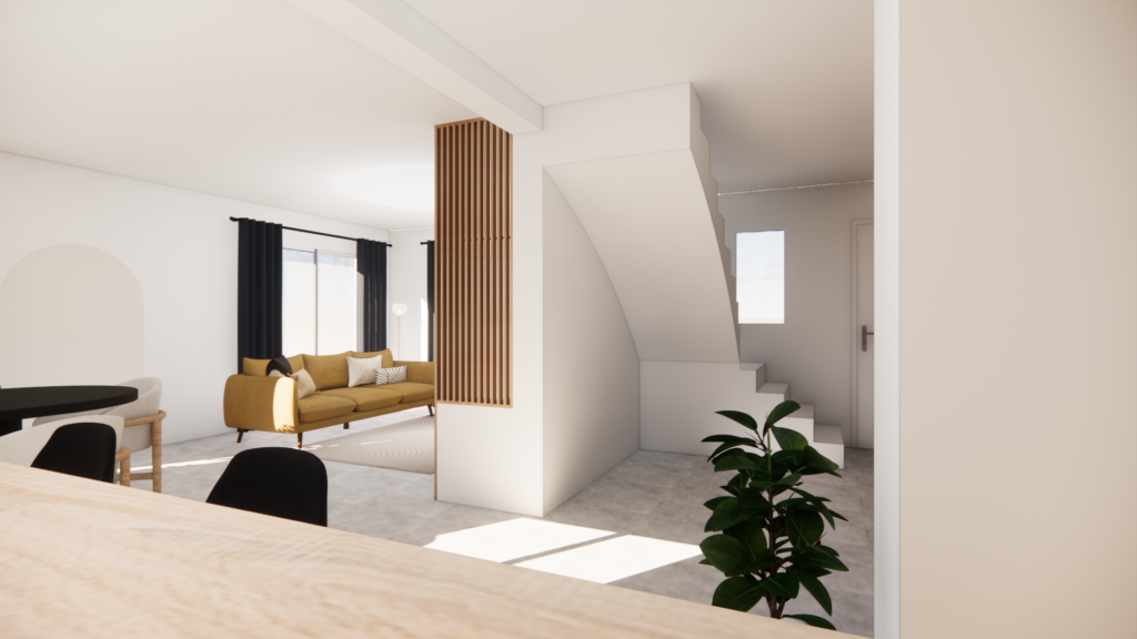 Aménagement rez de chaussée maison