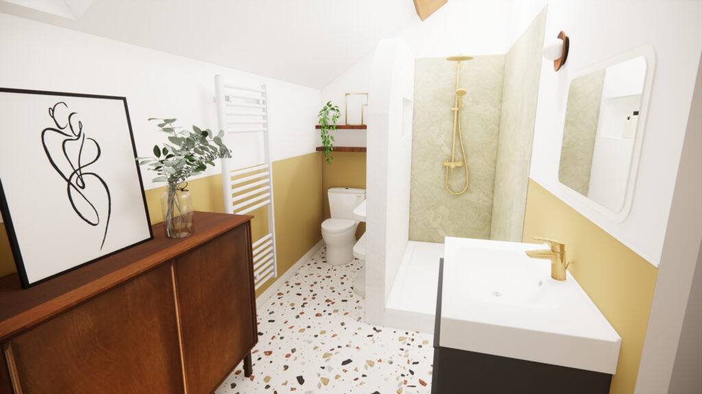 Rénovation Salle de Bain sol terrazzo