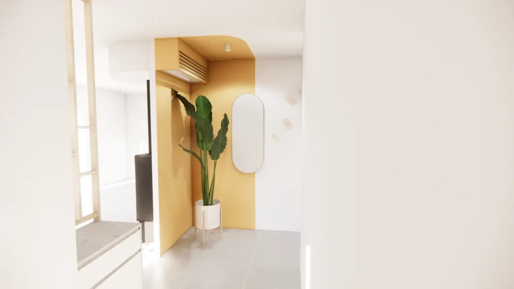 décoration peinture entrée