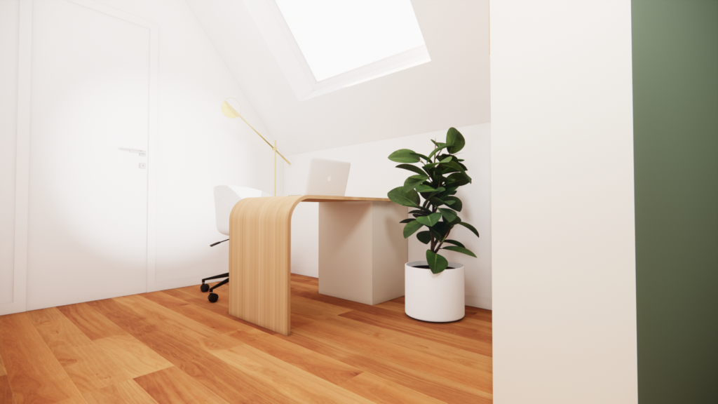 Création bureau télétravail optimisé confort