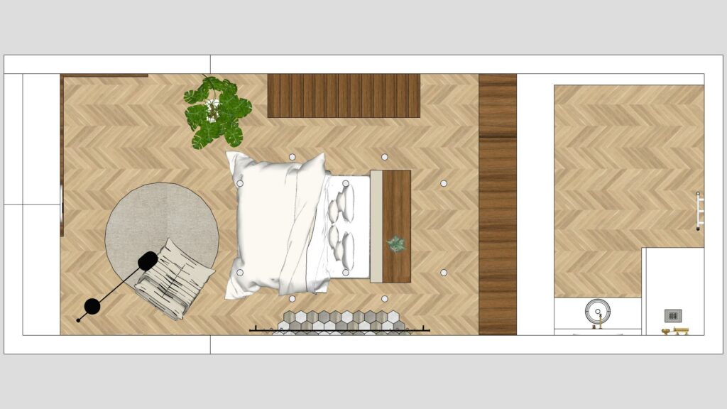 Plan chambre parentale